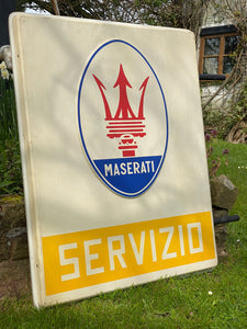 Maserati Servizio Genuine Dealer Sign